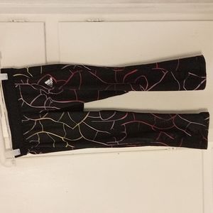 Adidas black colorful design legging size S